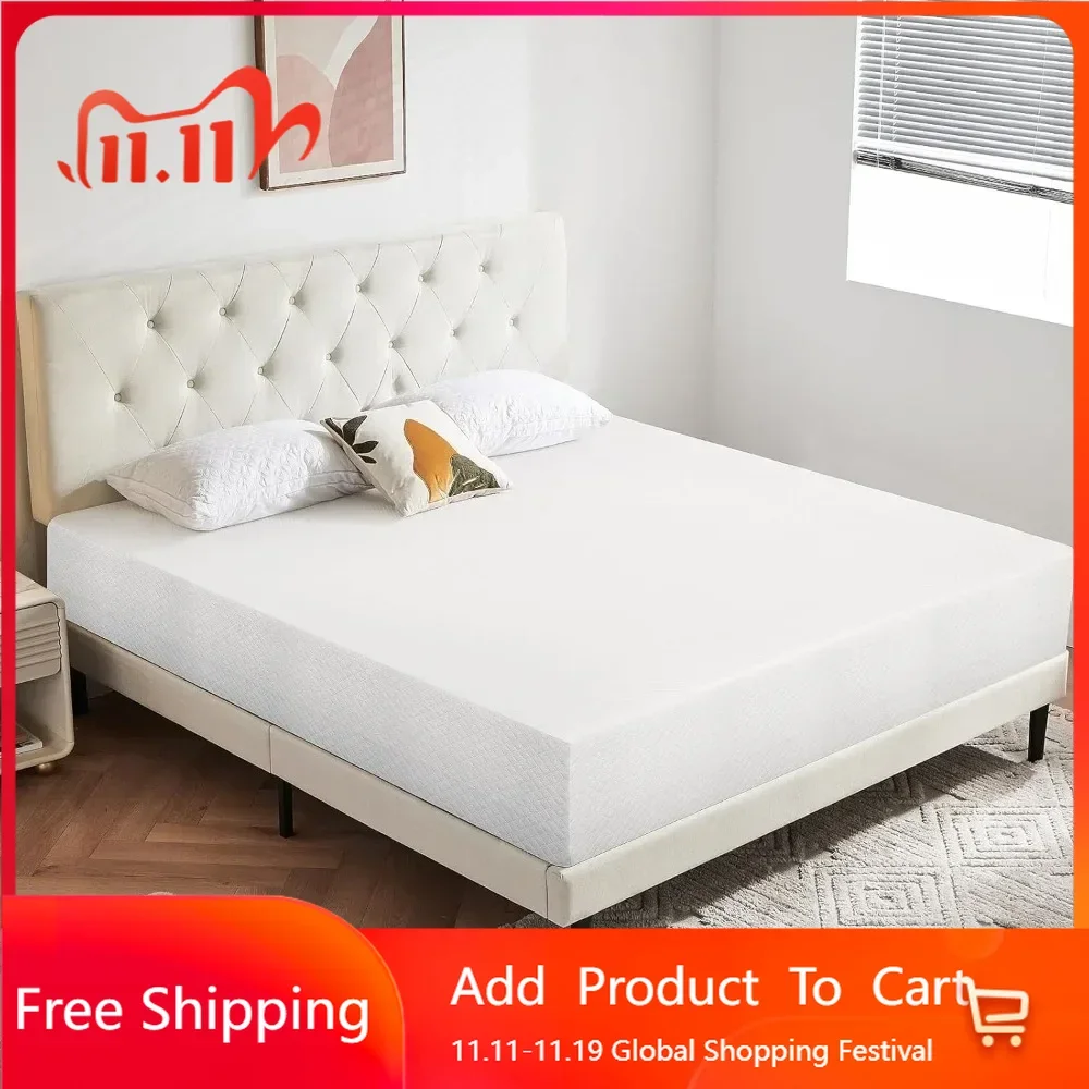 Queen Mattress for Cool Sleep & Pressure Relief, Bed-in-a-Box, CertiPUR-US Certified, 12 Inch Gel Memory Foam Mattress