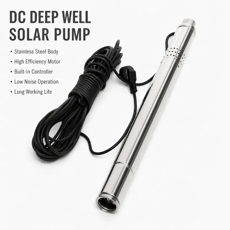 50mm Submersible Well Pump 304 Stainless Steel Deep Water Pump 1000L/h 2 Inch High Pressure Borehole Irrigation System