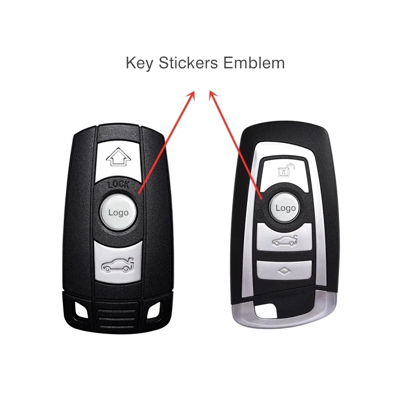 Car Remote Key Sticker Aluminum Emblem Decoration Decal For BMW Performance E46 E90 F10 F30 X3 F20 E60 E70 E39 E36 E87 X7 E9 image 3