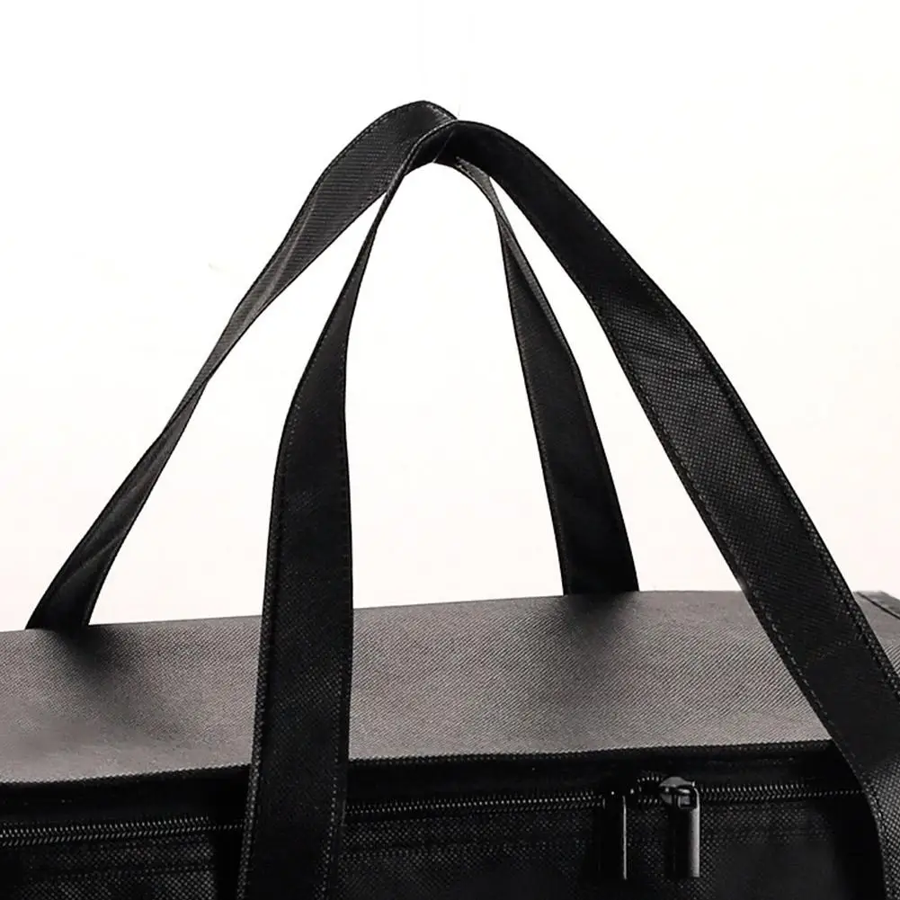 Isolierte Tasche: Hält Lebensmittel stundenlang warm & kalt – Einkaufstasche, weiche Kühltasche, Pizzawärmer, leicht & robust mit Reißverschluss – Detail 11