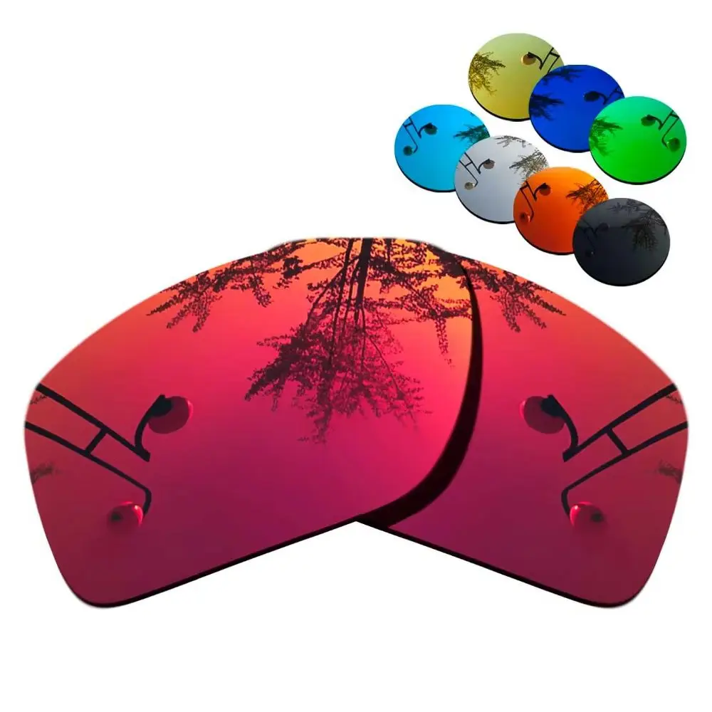 

100% Precisely Cut Polarized Replacement Lenses For-Oakley Gibston Sunglasses Magenta Red Mirrored Coating Color- Choices