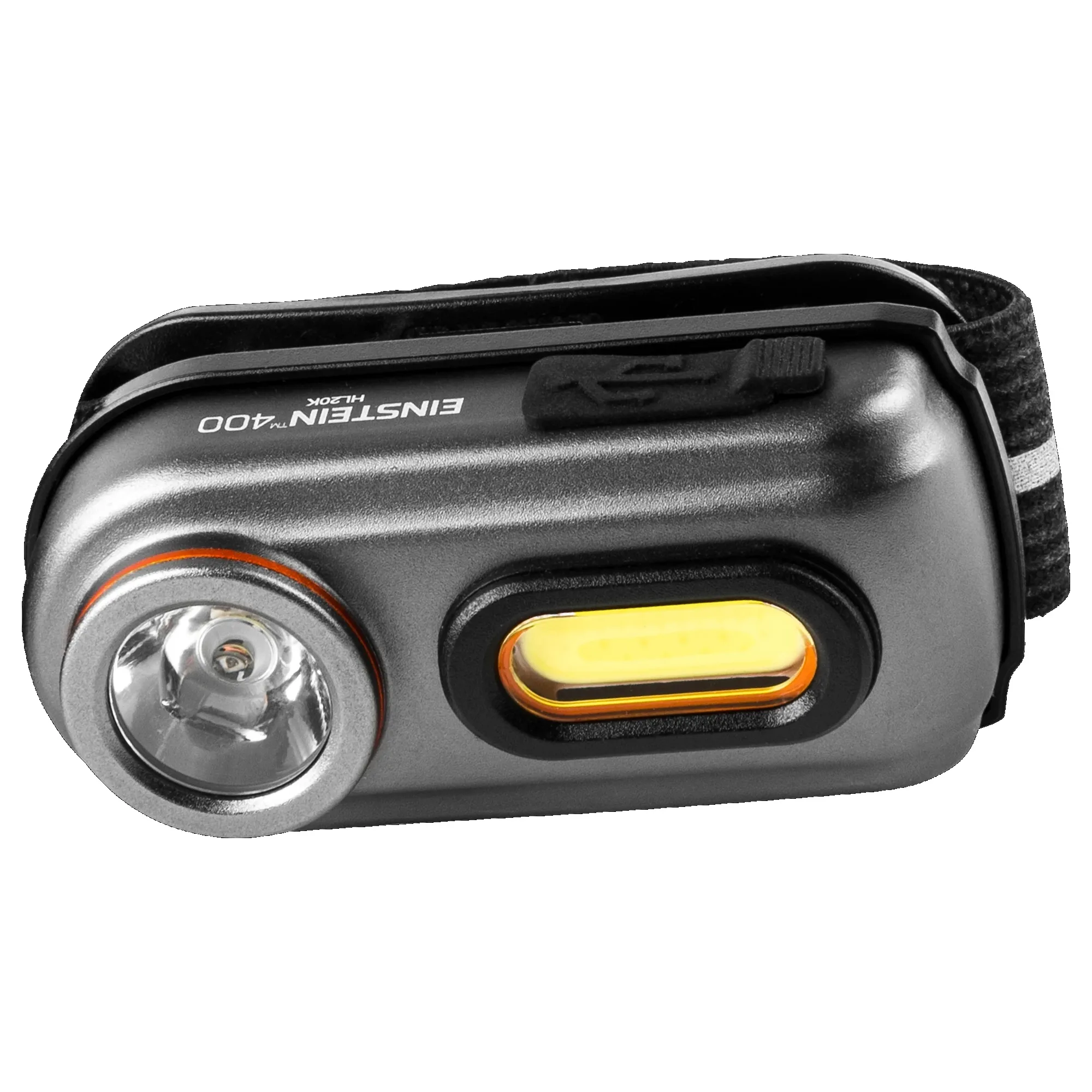 

400 Lumen COB LED Gray Rechargeable Headlamp