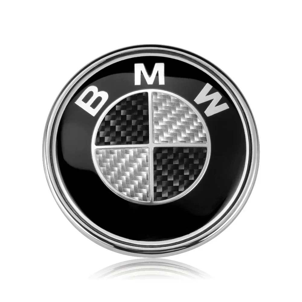 Autocollants de logo d'insigne d'emblème de capot avant de voiture, coffre arrière, BMW F30 F32 F34 F20 F10 X5 F15 X6 F16 E39 E46 E60 E90, 1PC, 45mm, 74mm, 82mm