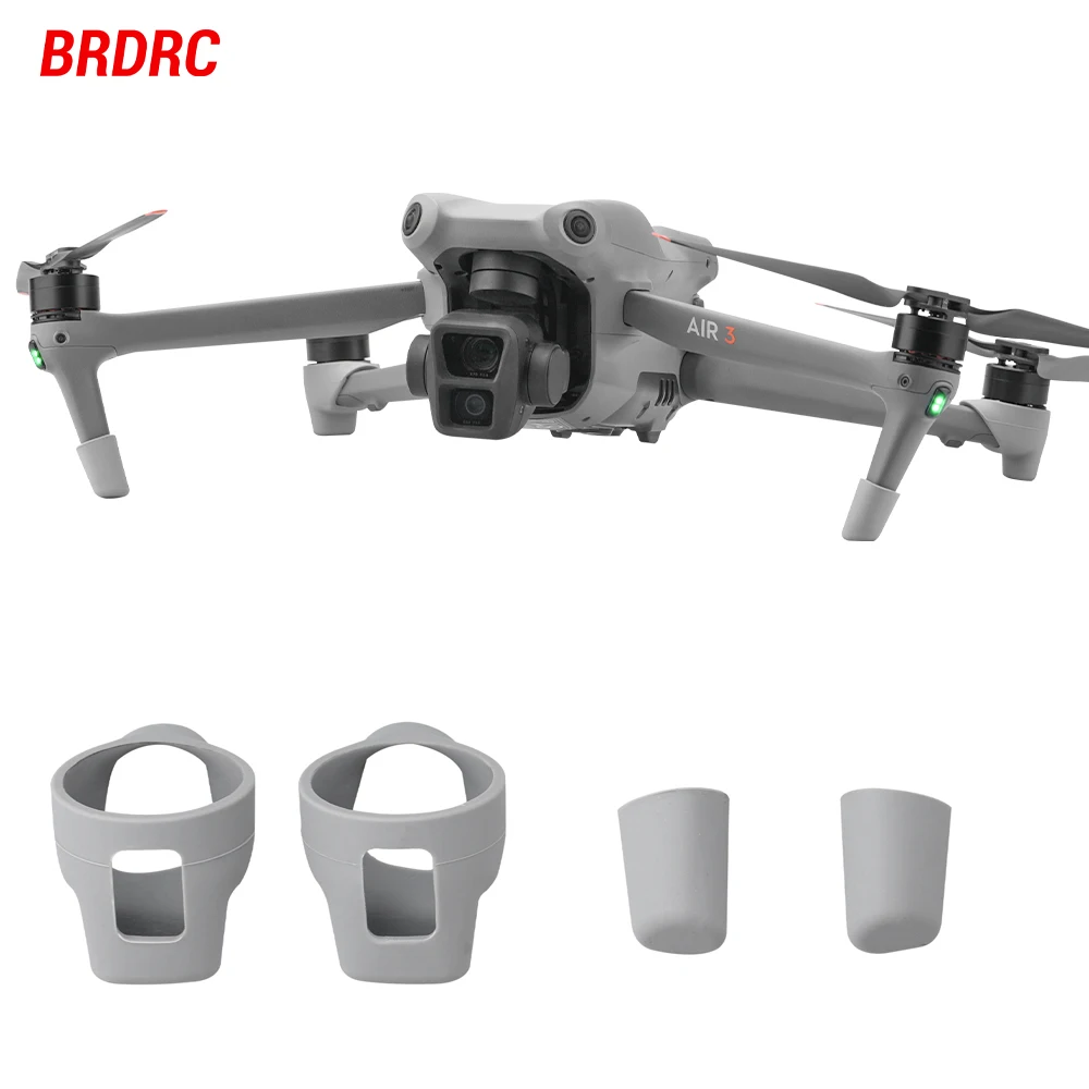 BRDRC Landing Gear Mat For DJI AIR 3/AIR 3S Drone Body Support Leg Anti-wear Protective Foot Cover Guard Bracket Drone Accessory