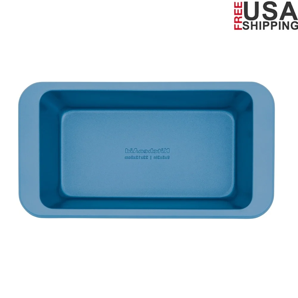 

Сковорода для хлеба с антипригарным покрытием из алюминизированной стали 9x5, сверхмощная, безопасная для духовки, универсальные, расширенные ручки, даже выпечка, можно мыть в посудомоечной машине