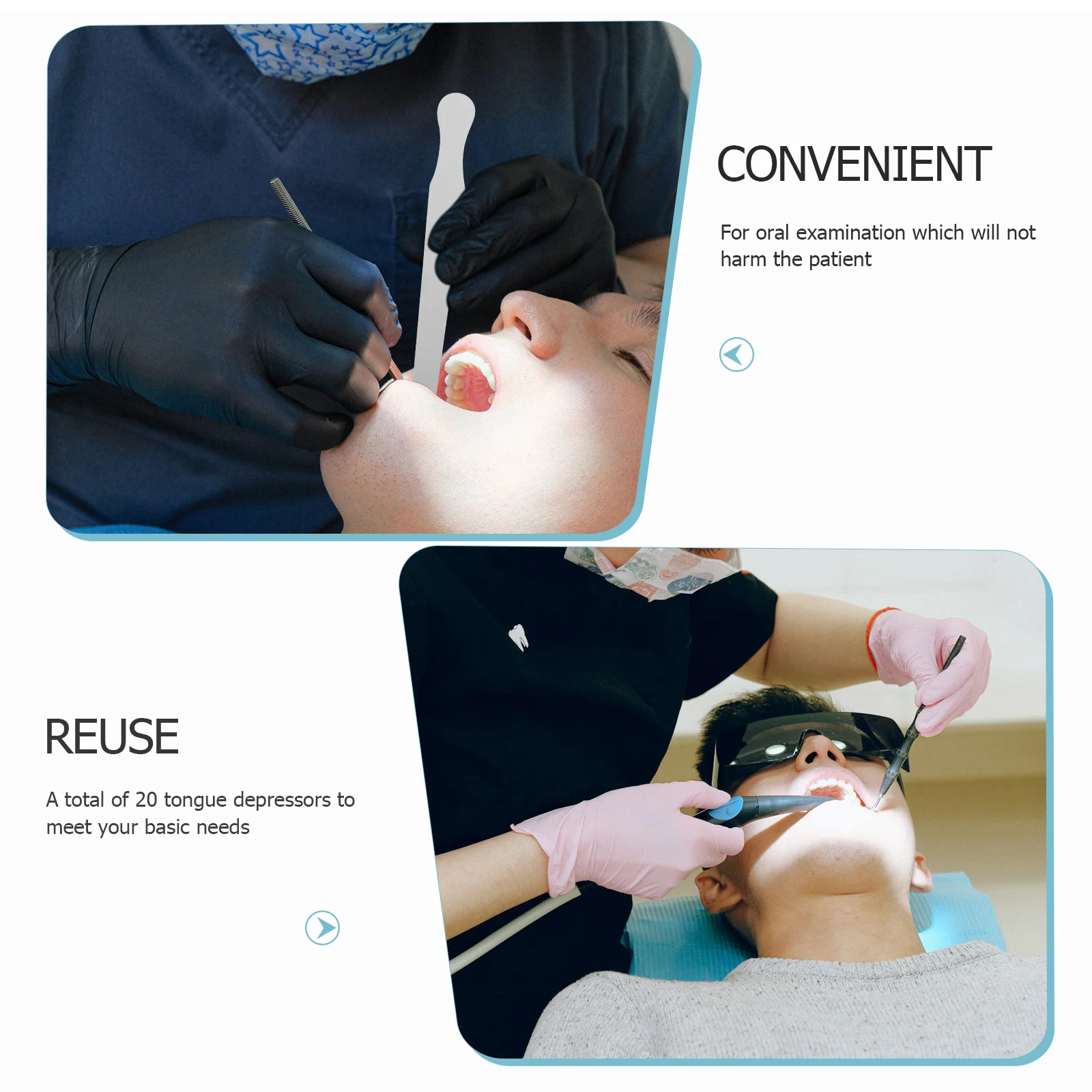 

10Pcs Stainless Steel Tongue Spatulas Professional Tools Durable Reusable Smooth Mixing Plates Tongue Spatulas