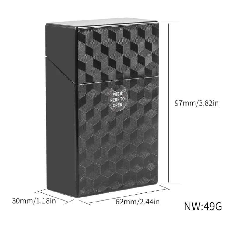 Plastic Cigarette Box for About 20 Cigarettes Men\'s Portable Moisture-proof Pressure Resistant Dry Smoke Coarse Storage Bag