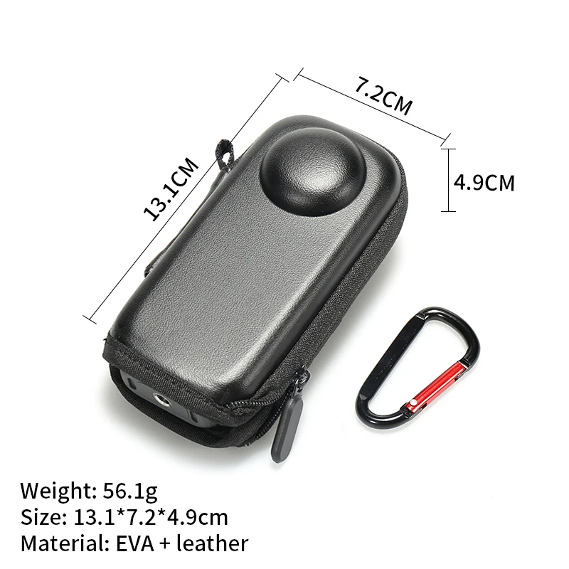 For insta 360 X3 protective storage bag action camera mini storage bag with hook action camera accessories