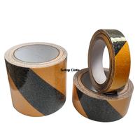 2.5cm/5cm/10cm*5m Twill Yellow-Black Heavy Duty Anti Slip Tape Adhesive Waterproof Safety Non Skid Non-Slip Strip For Stair Grip