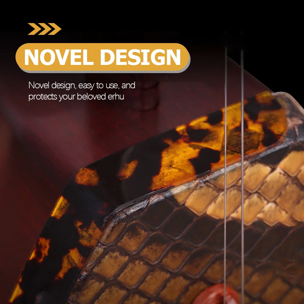 

6Pcs Erhu Angle Guard Pieces Durable Crash-Proof Protective Pads Thick Celluloid Corner Protectors Instrument Accessories