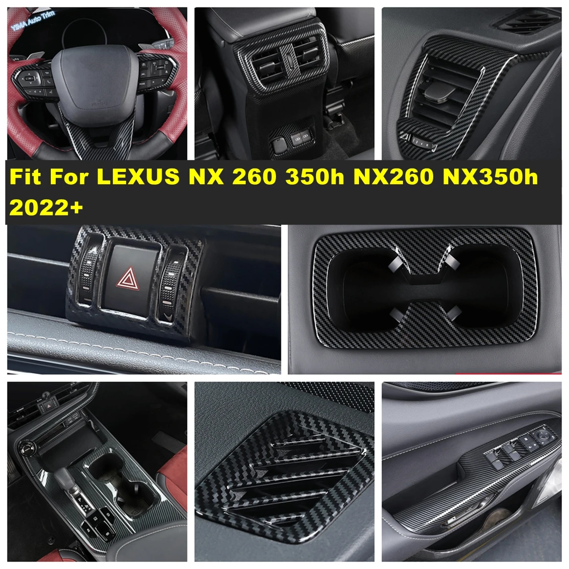 Car Window Lift / Steering Wheel / Warning lights Panel Accessories Cover Trim For LEXUS NX 260 350h NX260 NX350h 2022 2023 2024