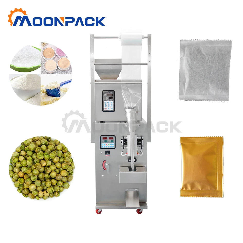

MP-VFFS-G Packing Machine 3 Side Sealing Pouch Bags Tea Coffee Spice Sugar Nuts Food Automatic Fill Seal Packaging Machine
