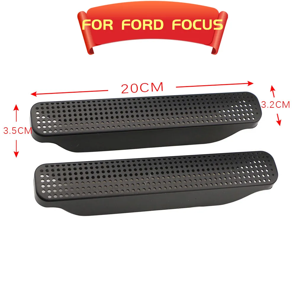 2Pcs Car Air Vent Outlet Grille Under Seat for Ford Focus 3 MK3 2015 2016 2017 2018 Air Conditioner Duct Cover Trim Accessories