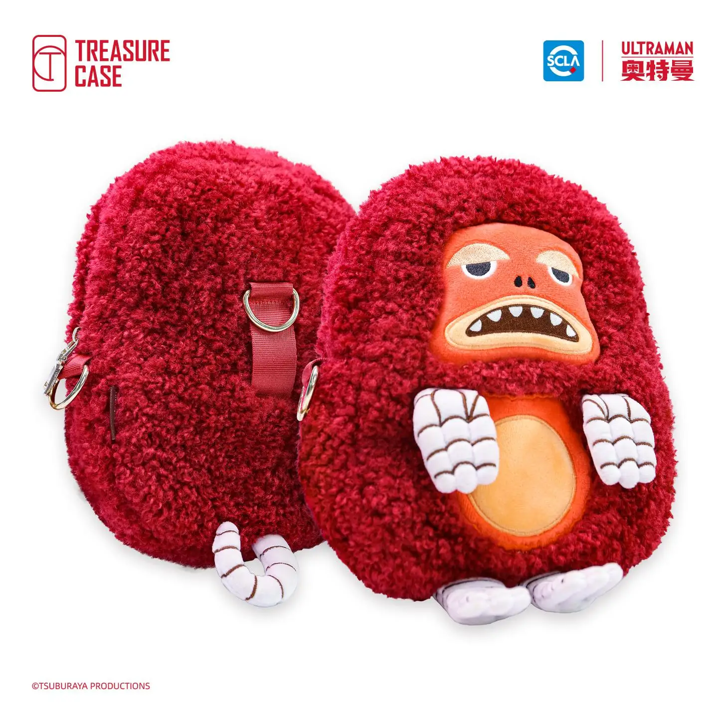 Treasure Case Big-Mon Plush messenger bag plush toy Storage bag