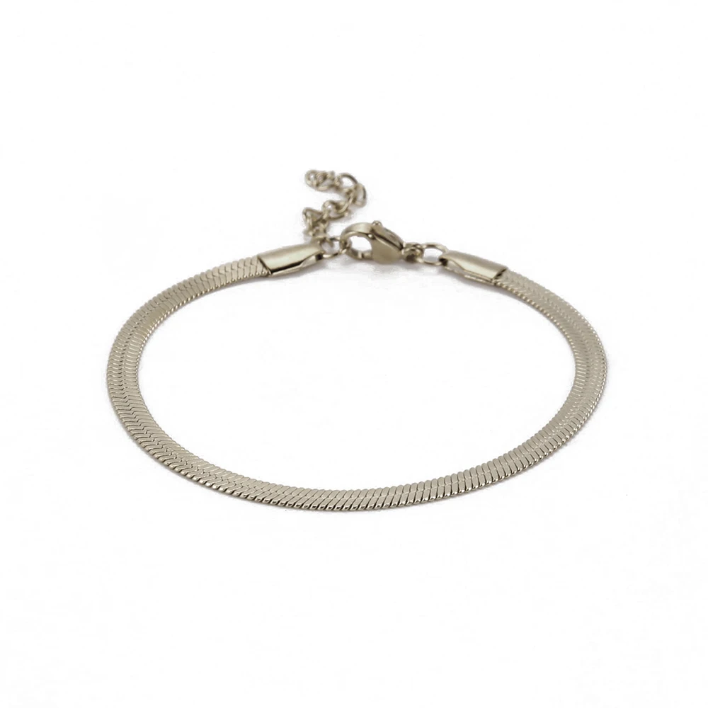 Skyrim Schlangenketten-Armband für Damen und Herren, Edelstahl, goldfarben, 2/3/4/5 mm breit, Freundschaftsarmbänder, 2022, trendiger Schmuck, Geschenk