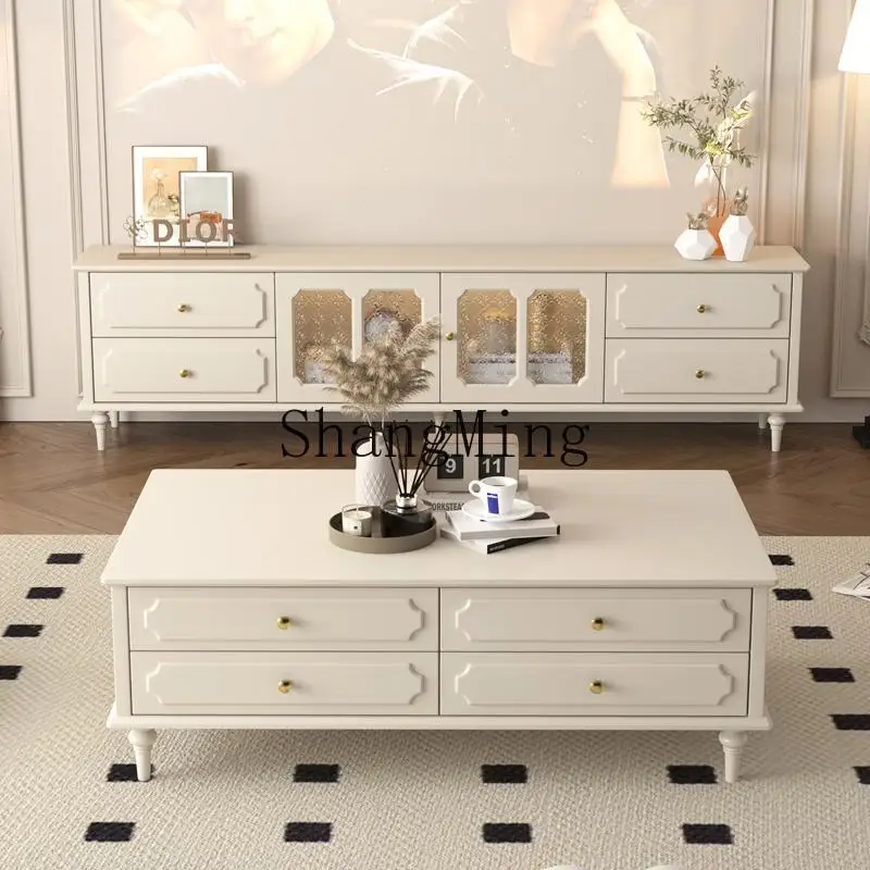

CL Vintage Solid Wood TV Living Room Display Cabinet Storage Floor Bookshelf