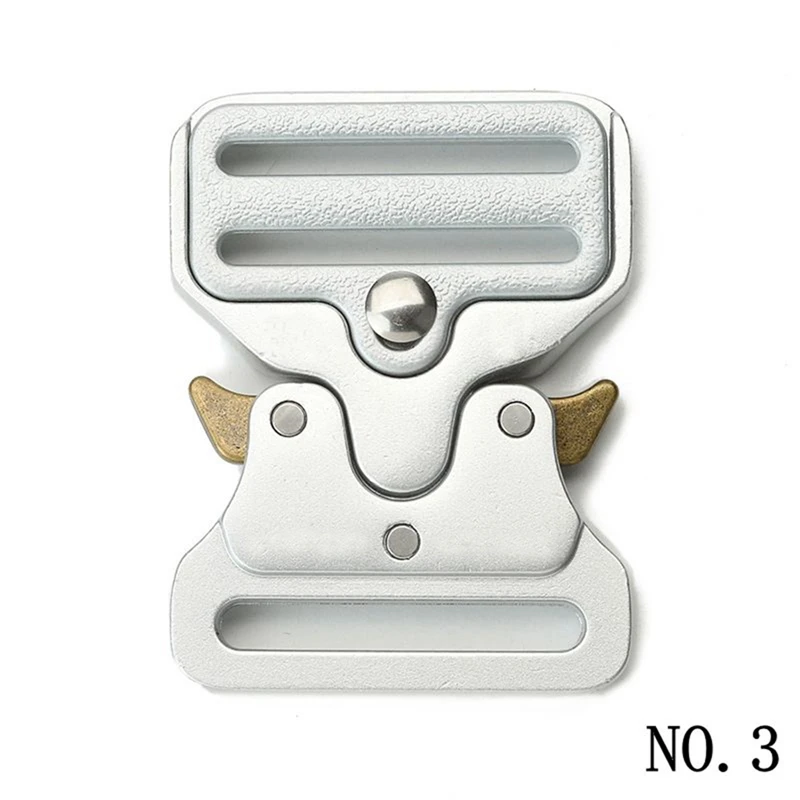 Fivela de Cinto Tático de Liberação Rápida 25/32/38/50/52mm, Acessório de Metal para Cintos Masculinos e Bolsas, Fivela de Substituição DIY para Cinto e Bolsa
