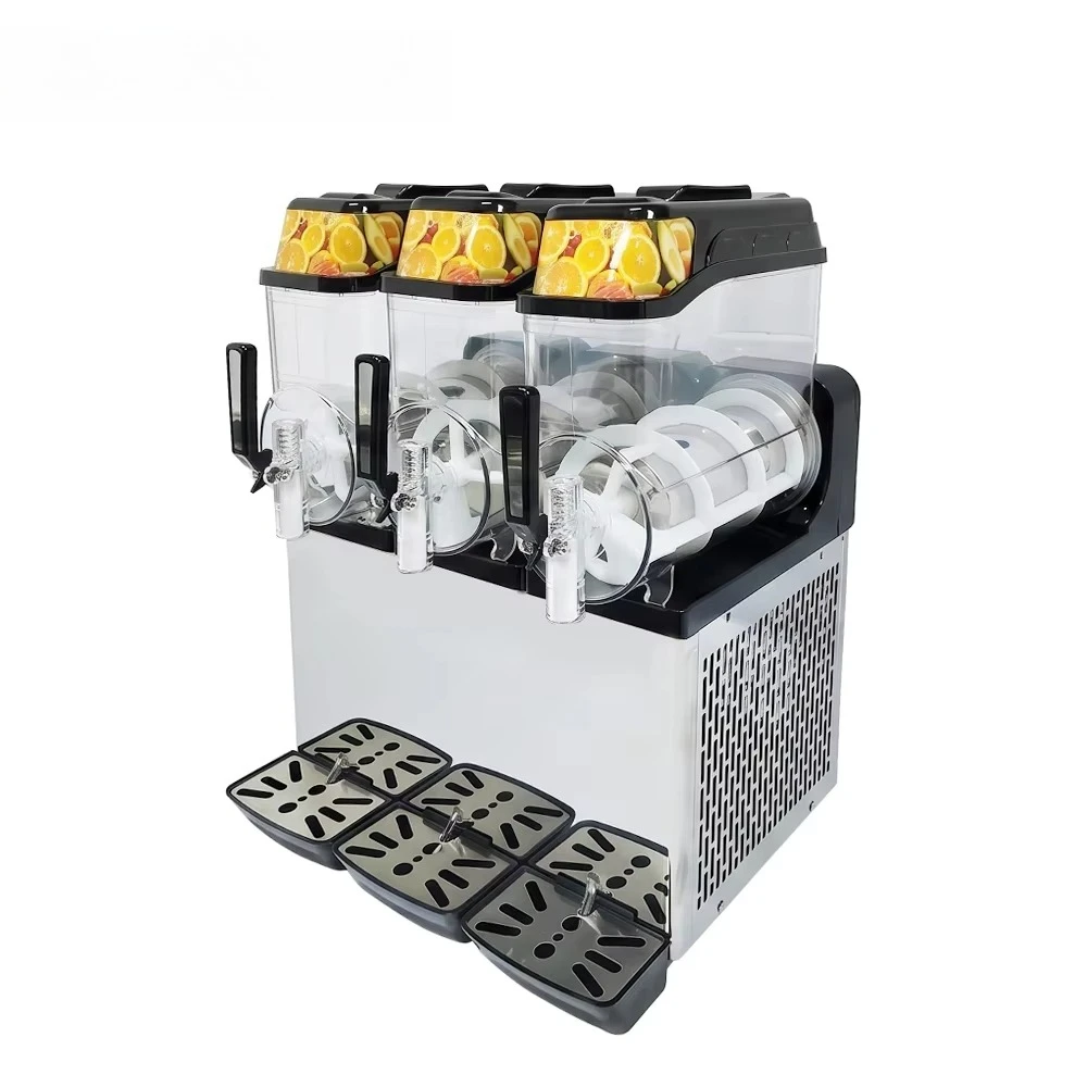 Factory Direct Sales Commercial 3 Tanks  Slush Machine Machine Snowflake Ice Frozen Slushy Maker for Cafe and Milk Tea Shop