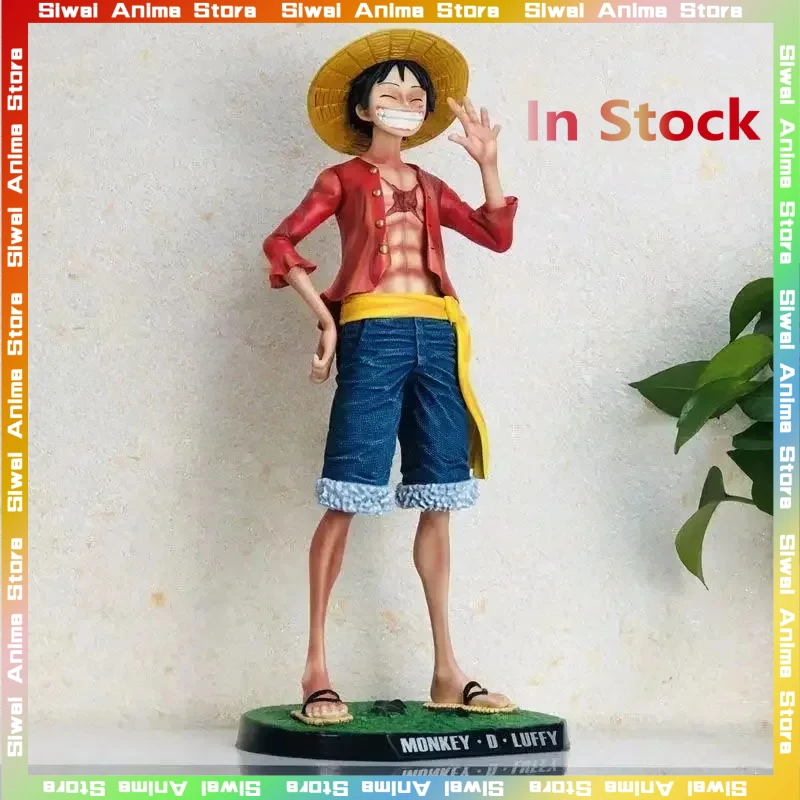 40cm Straw Hat Monkey D. Luffy Action Figures Anime One Piece Large Size Desk Ornament Statue Model Decorative Birthday Gifts