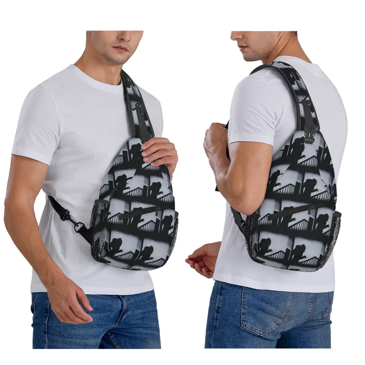 

Nosferatu Classic Horror Movie Chest Bag Men Sling Crossbody Backpack Chest Bag Travel Hiking Daypack Shoulder Bag