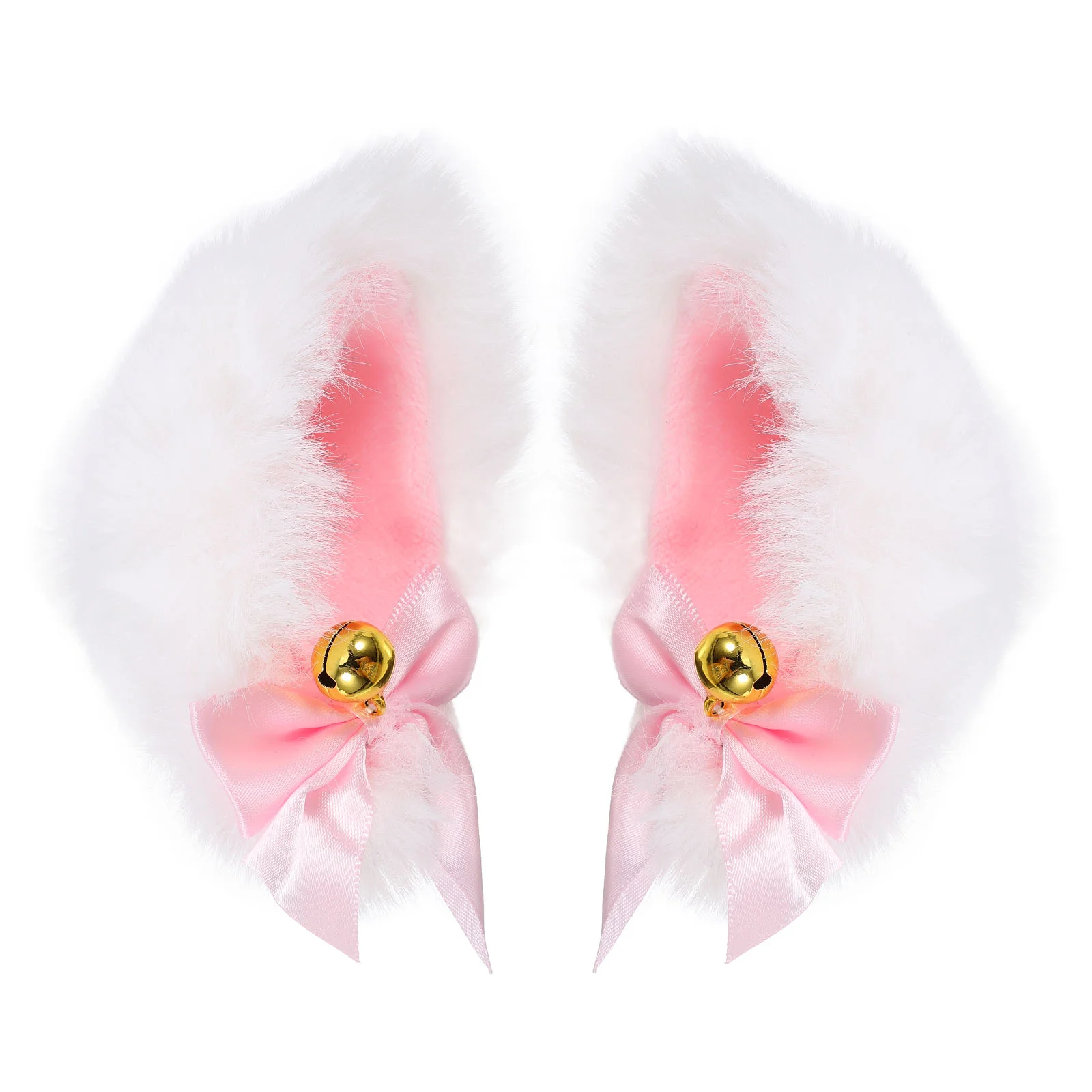 Hair Accessories Cat Ears Hairpin Cosplay Soft Imitation Rabbit Fur Plush Fox White Clip