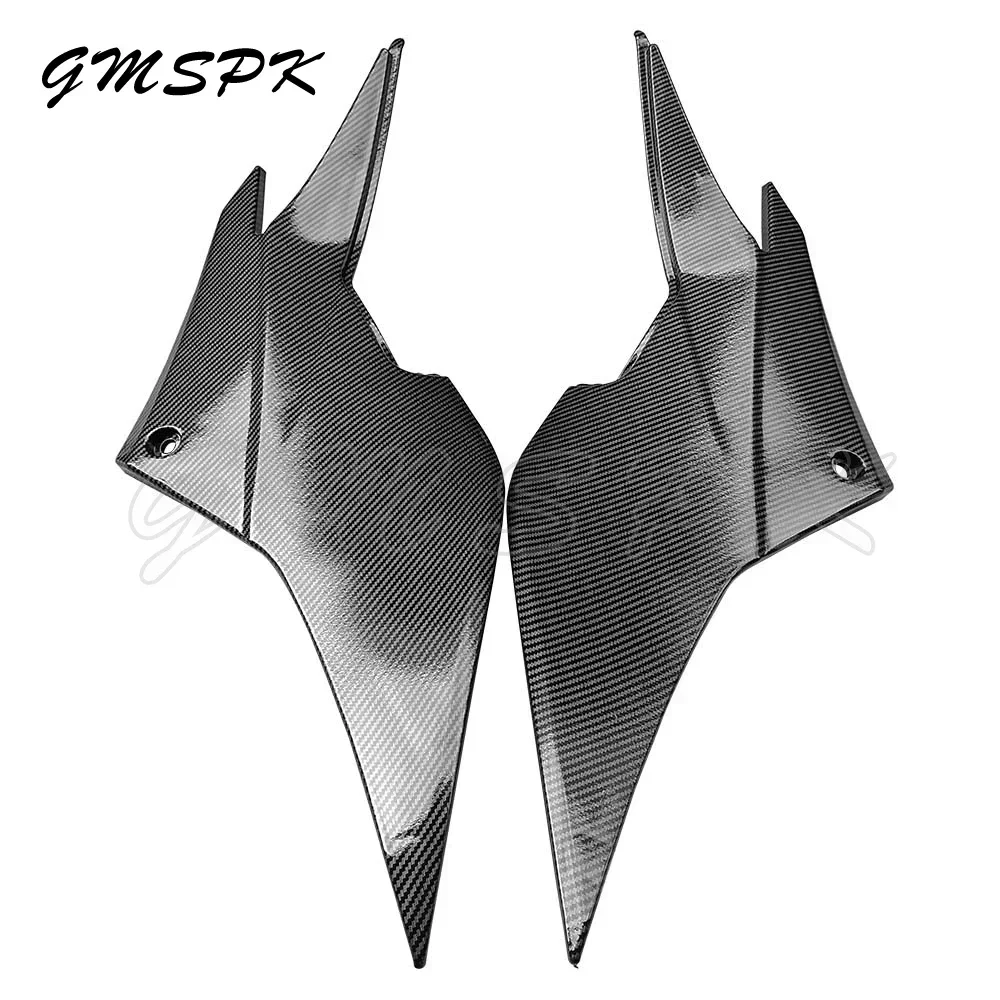 Motorcycle Left Right Tank Rear Side Cover Panel Fairings Carbon Fiber Pattern Fit for Kawasaki Ninja 250R EX250 ZX250 2008-2012