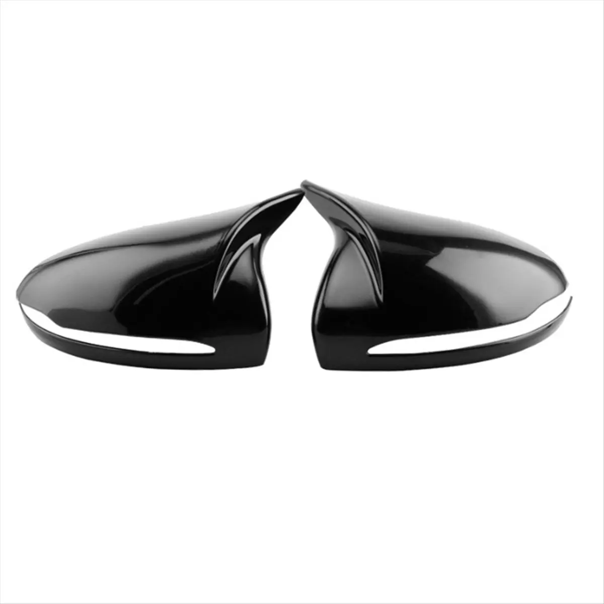 Compatible For W205 W213 W222 Gloss Black Horned Style Side Rear View Mirror Cover Trim A0998110122 A0998110222