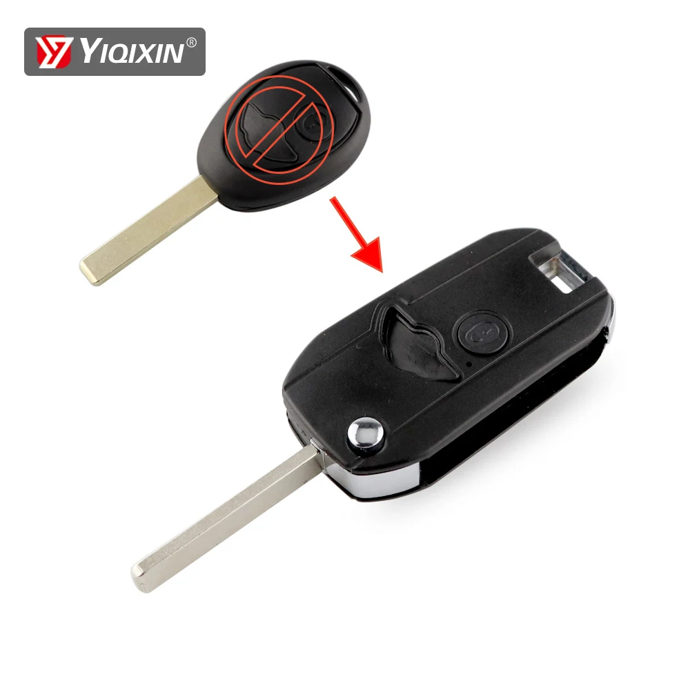 YIQIXIN Modified Flip Remote Car Key Shell Cover For BMW Mini Cooper S R50 R53 Rover 75 Z3 Z4 X3 X5 E46 E34 E36 E39 Alarm Key