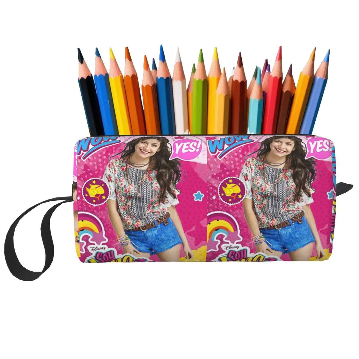 Soy Luna Argentinian Movie Poster Pencil Case for Boy Girl Pen Box Pencil Bag Stationery Supplies Women Cosmetic Bag