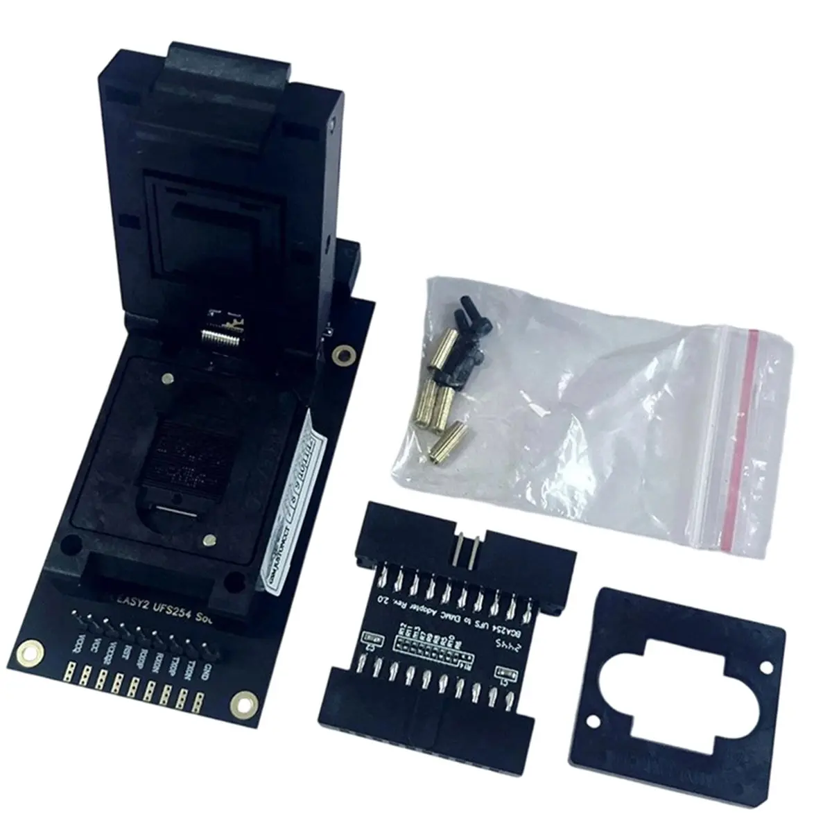 SWXF Newest for Easy-Jtag Plus UFS BGA-254 Socket / EMMC 254(EMMC +UFS 2 in 1) Adapter for EASY JTAG PLUS BOX Work