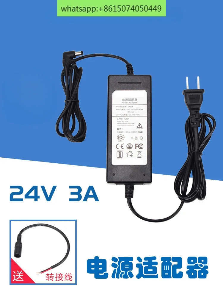 24V 3A Power Adapter PLC Controller Power Supply, DC Regulator, AC100-240V Input Support