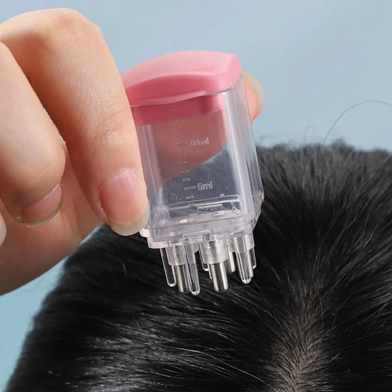 Hair Growth Care Liquid Root Comb Precise Scale Scalp Massager Oil Applicator Bottle Brush for Easy Targeted Application