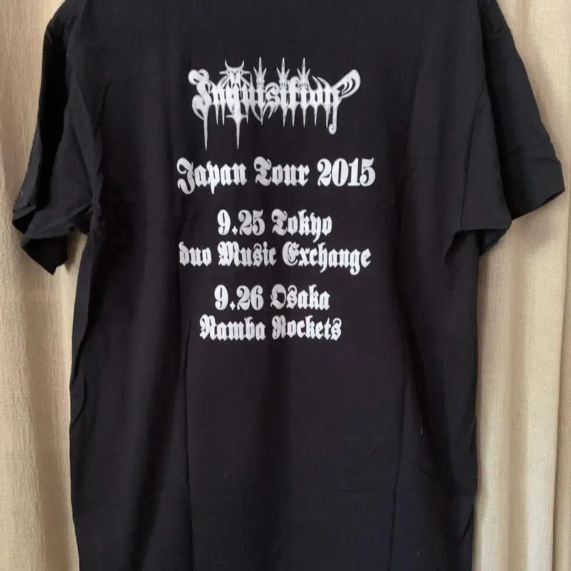 Inquisition Japan Tour Shirt L Rare Black Metal Graveland Watain Dissection OOP