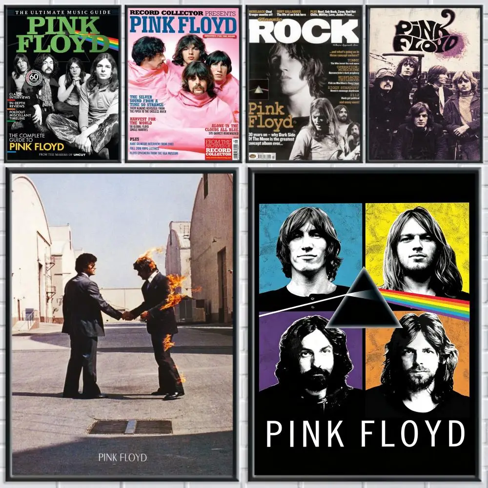 band Pink Floyd Poster Poster HD Self Adhesive Waterproof Art Print Wall Decor for Bedroom Living Room Home Gift