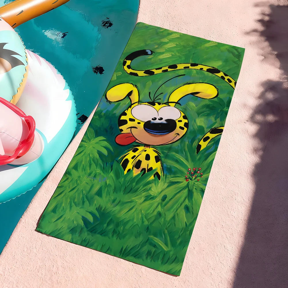Fun Cute M-Marsupilami Cartoon Towel Soft Pool Gift For Travel Gym Shower Camping Quick Dry Sports Large Beach Towels