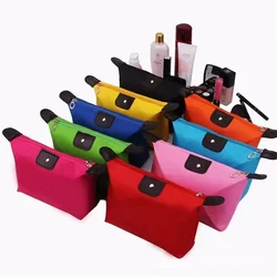 9Pcs Portable Cosmetic Bag For Women Colorful Waterproof Travel Dumpling Storage Bags Mini Cute Toiletry Makeup Tote Bags Purses