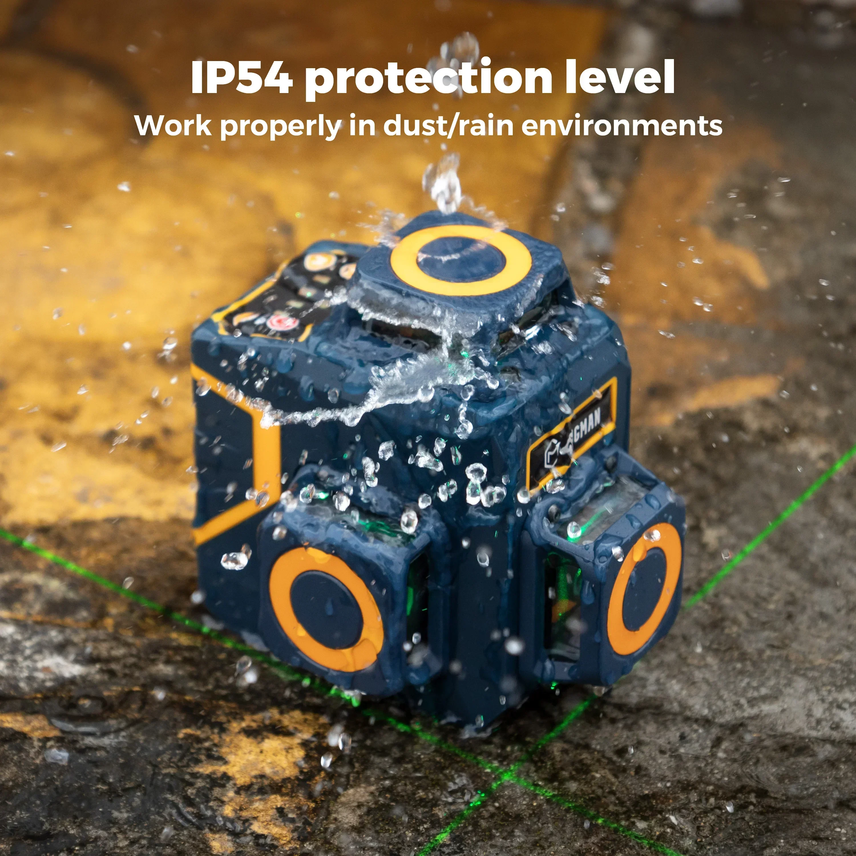 CIGMAN CM-701SE Роторный Nivel Laser 360 Зеленый самовыравнивающийся 12-линейный 3D-лазерный уровень