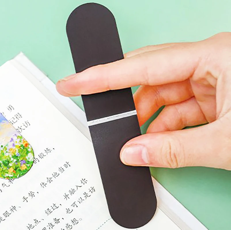 Landscape Oil Painting Magnetic Bookmark Student Notes Classification Book Page Folder Learning Reading Folder Small Gift