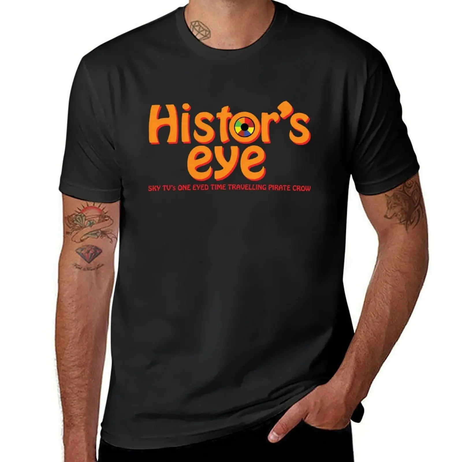 TMWRNJ Histor's Eye Time Travelling Crow T-Shirt blanks Blouse plain funnys mens t shirts pack