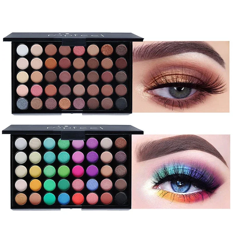 40 Colors Eye Shadow Plate Makeup Pigment Matte Luminous  Waterproof Glitter Shimmer Cosmetic EyeShadow Pallete Make Up