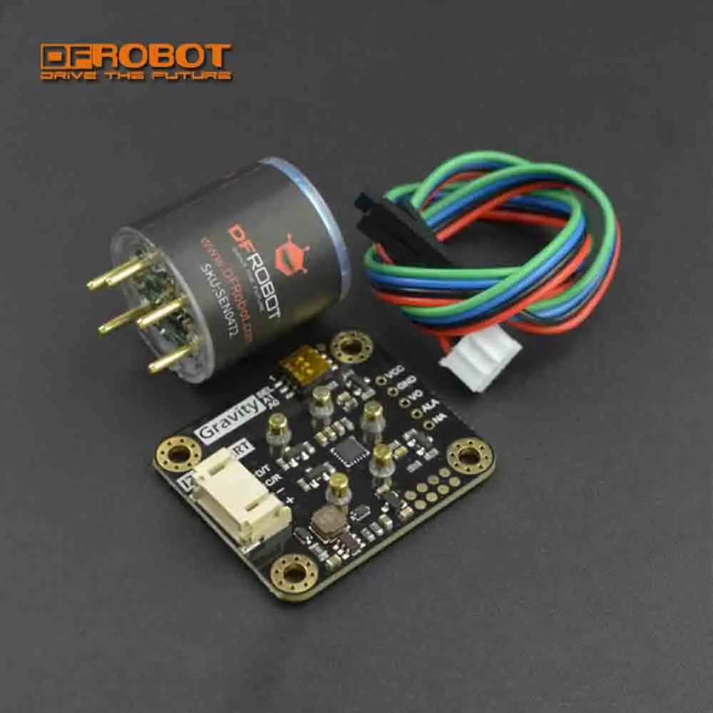 

DFRobot High sensitivity Gravity CO O2 NH3 H2S NO2 HCL H2 PH3 SO2 O3 CL2 HF Gas Sensor for Arduino ESP32 Raspberry PI