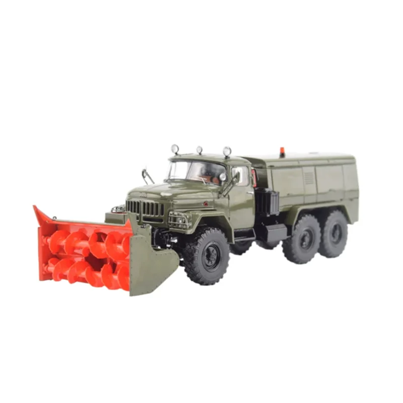 1:43 Scale DE-210 Snowplow Plastic Simulation Car Model for Adult Boys Hobby Gift Display Ornament