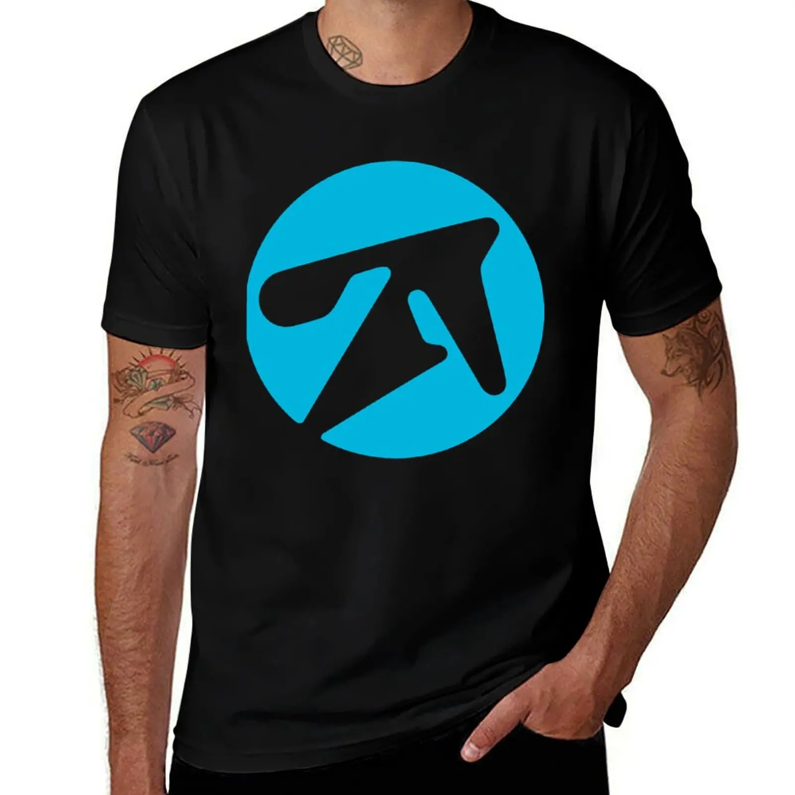 

Aphex twin alternative style in blue T-Shirt t shirts cotton 100% cotton t shirts high quality T-Shirt