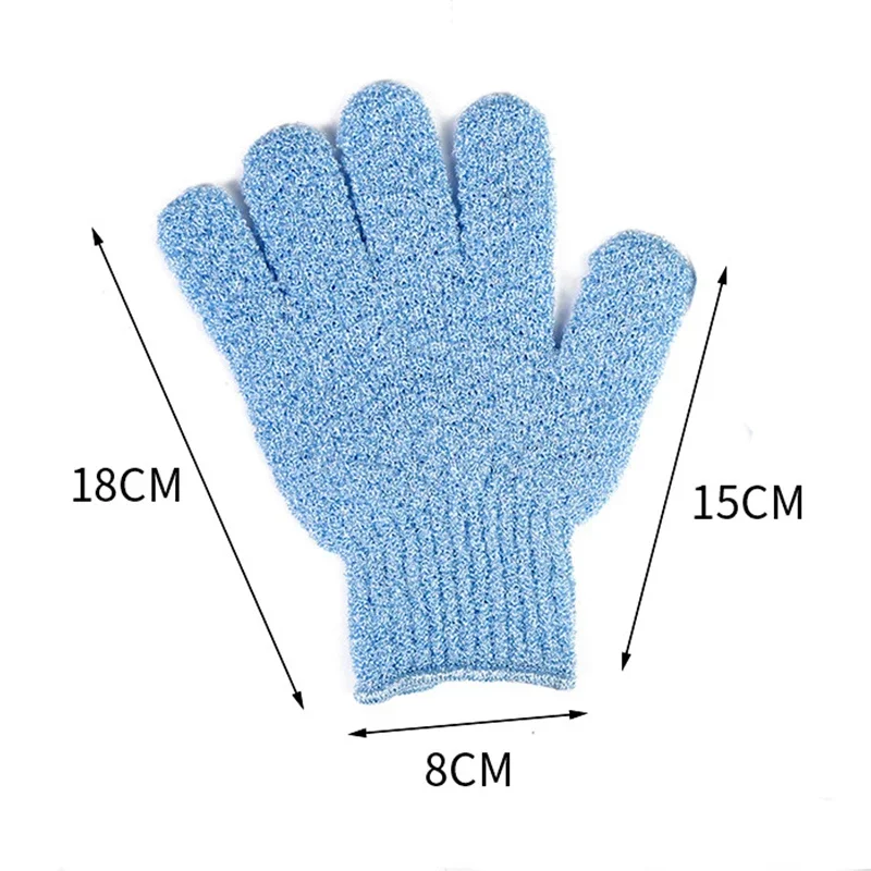 Five Fingers Bath Gloves Household Shower Towel Scrub Body Wash Children Home Supply Elastic Wipe Back Bathing Cleaning Gloves images - 6