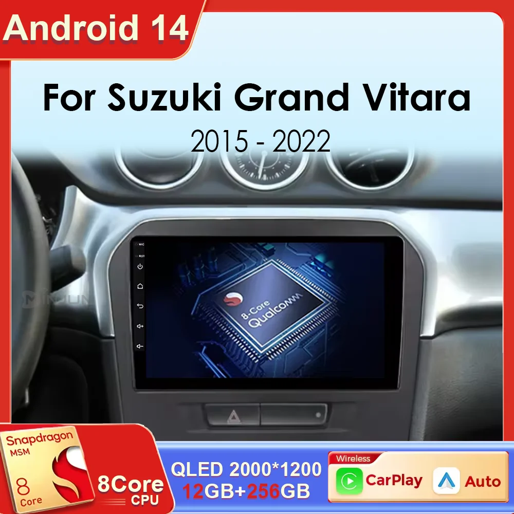 

Android 14 Carplay Auto Qualcomm Car Radio Multimedia Player For Suzuki Vitara 2017 2018 2019 2020 Autoradio Stereo Head Unit
