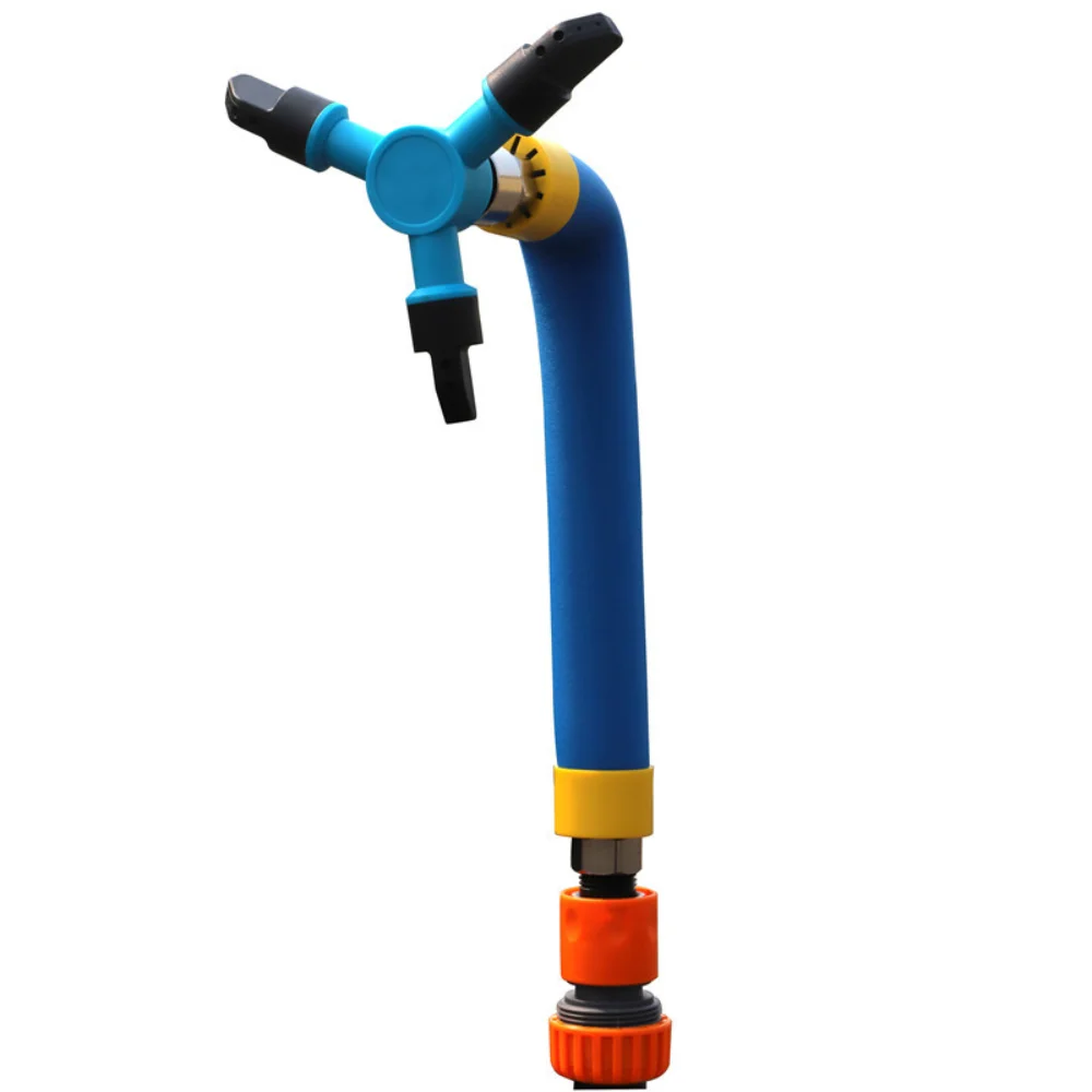 

360 Degree Rotating Trampoline Sprinkler Adjustable Automatic Watering Pet Showering Sprinkler Spiral Garden Irrigation Nozzle