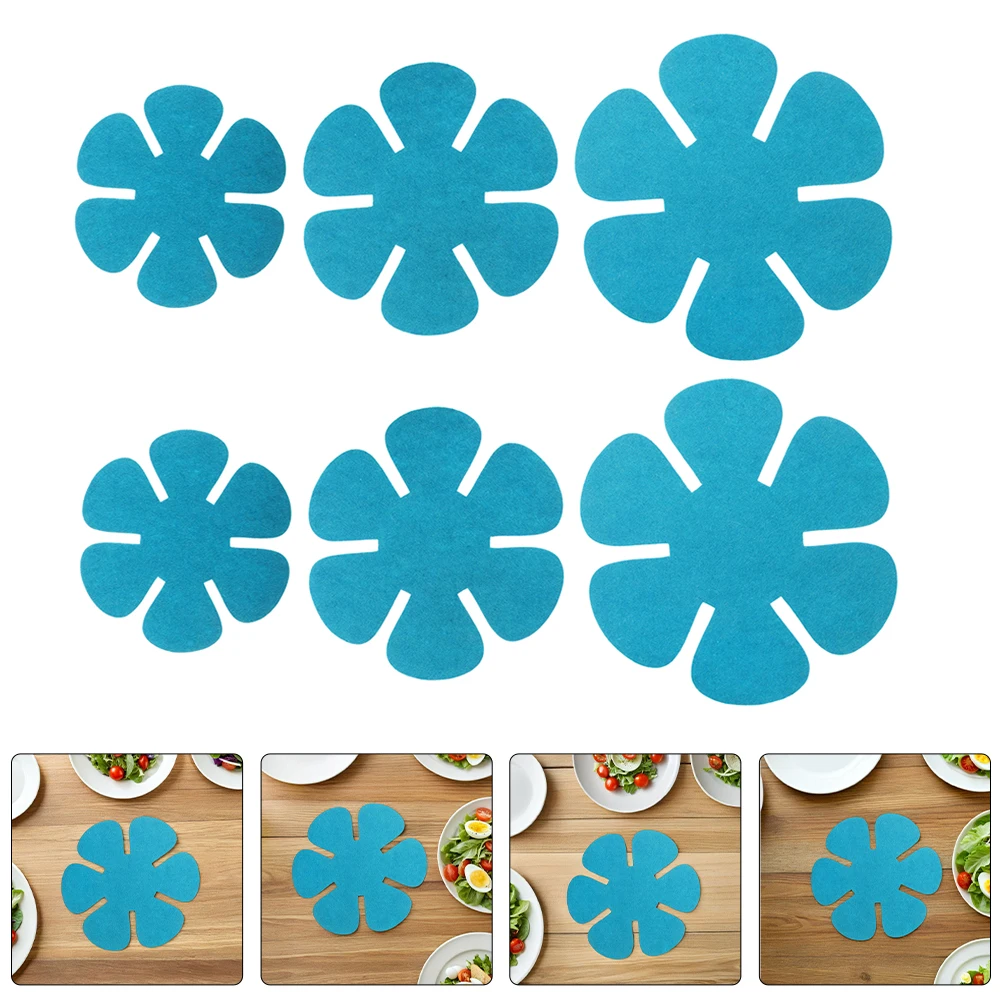 

24pcs /Set Non Woven Heat-resistant Mats Non Slip Pot Mats Heat Resistant Felt Cookware Divider Pads Insulated Placemats