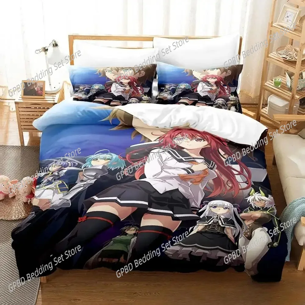 Anime Testament of Sister New Devil Bedding Set,Duvet Cover Bed Set Quilt Cover Pillowcase,King Queen Twin Size Boys Girls Adult