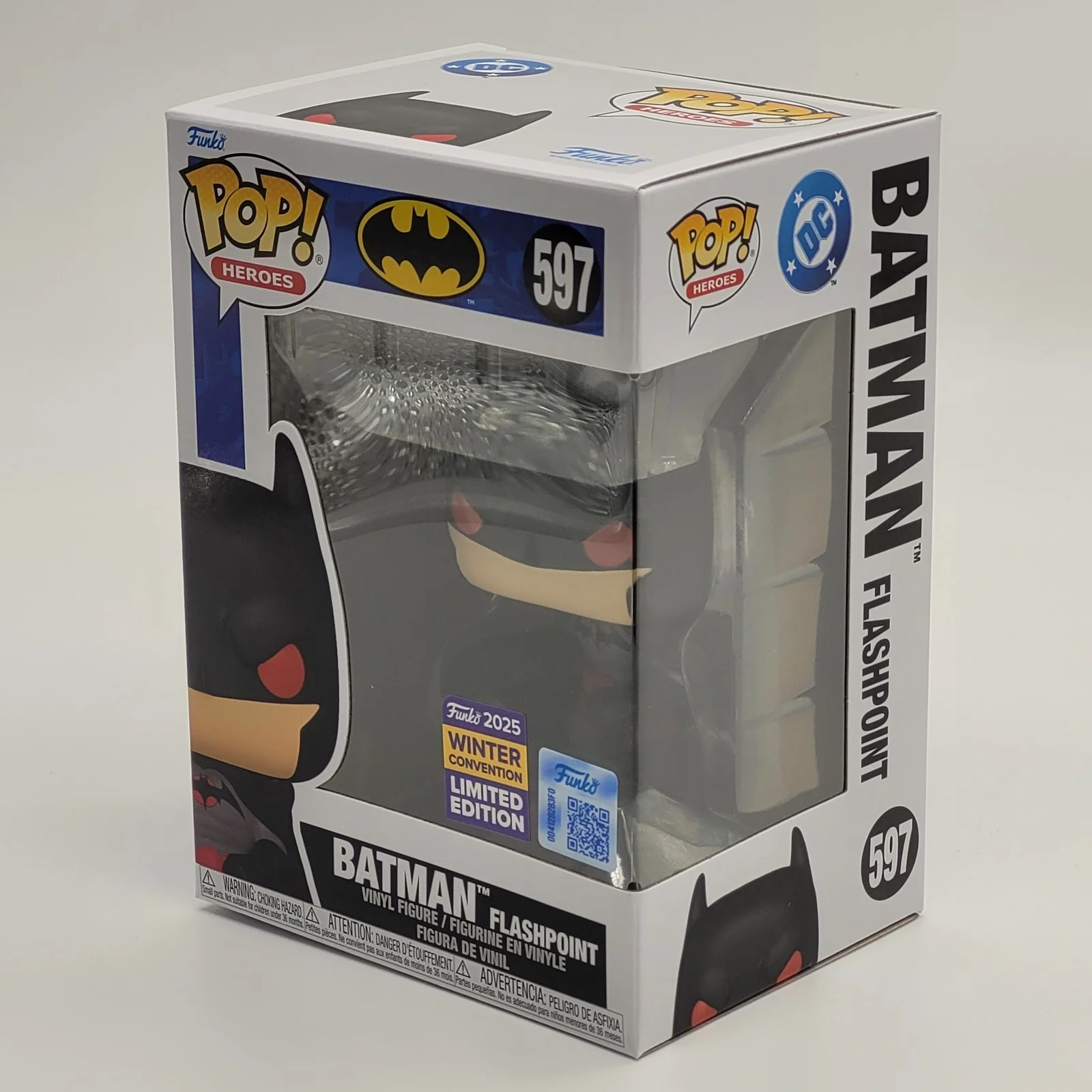 

Batman Flashpoint Figure #597 Funko Pop 2025 Winter Convention Collectible Limited Edition Statue DC Comics Fans Toys Gift