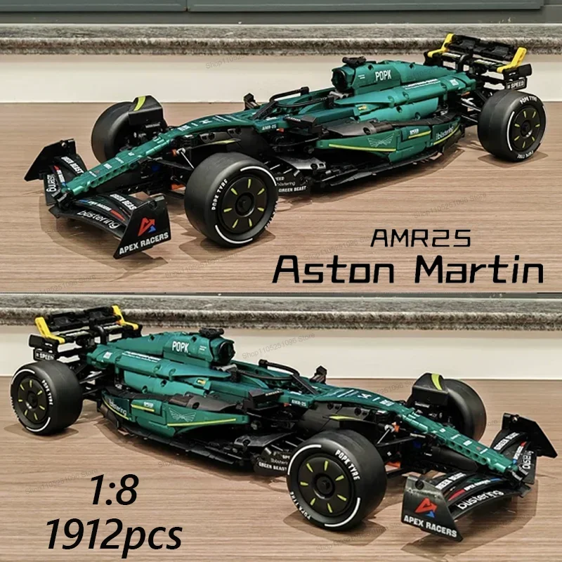 

MK6022 1912PCS 1:8 New Technic Martin Aramco AMR25 Building Blocks MOC Sports Car DIY Assembly Model Set Toy Gifts for Boy Decor
